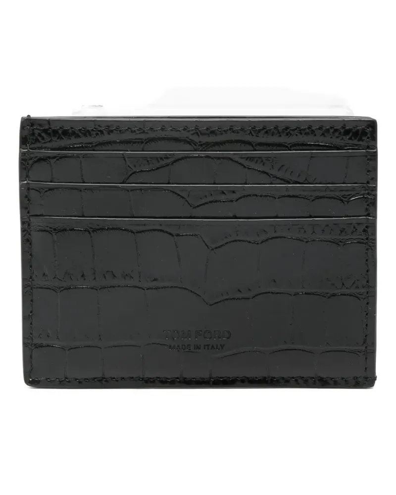 Tom Ford leather cardholder - Schwarz Schwarz