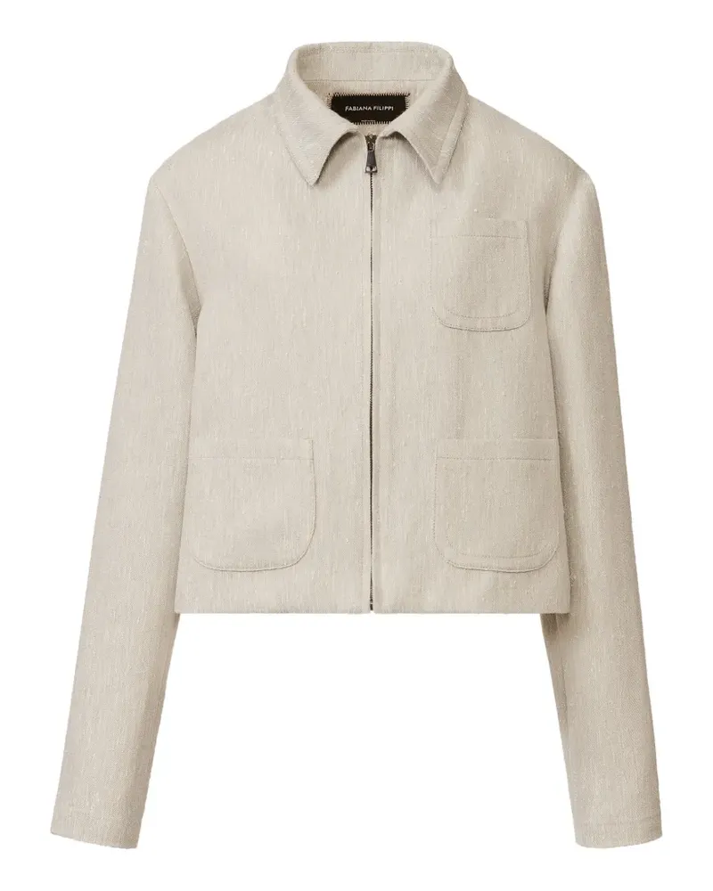 Fabiana Filippi Pocket zip jacket - Grau Grau