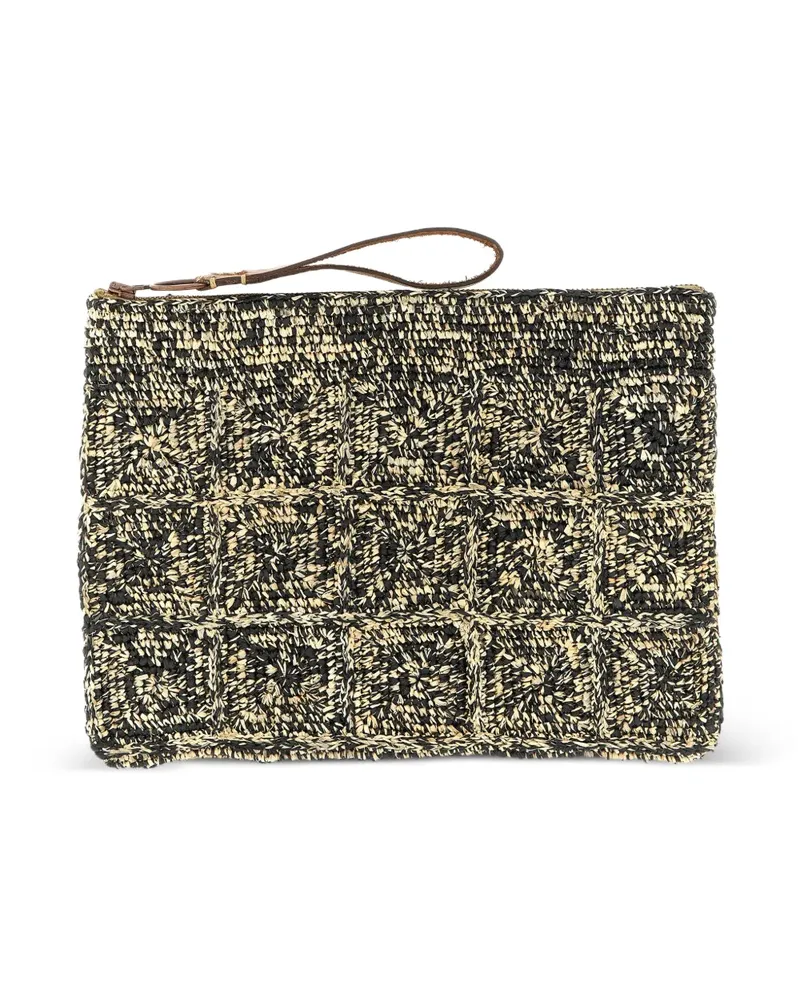 IBELIV Tanala two-tone clutch bag - Schwarz Schwarz