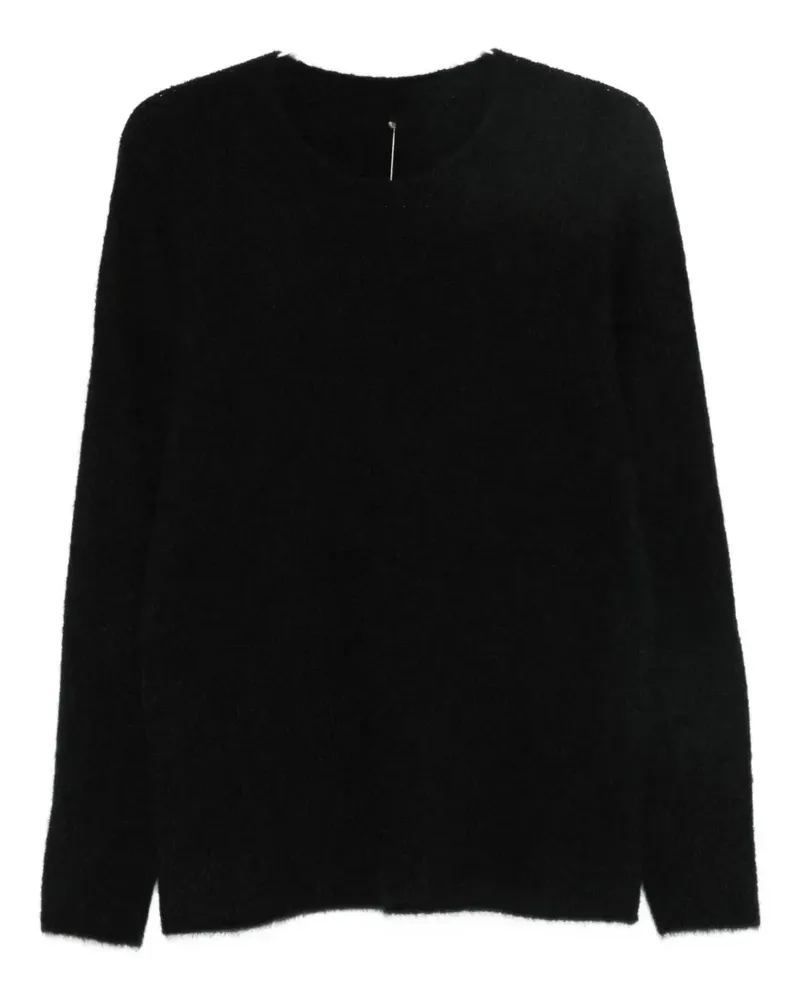Label Under Construction Pullover mit gebürstetem Effekt - Schwarz Schwarz
