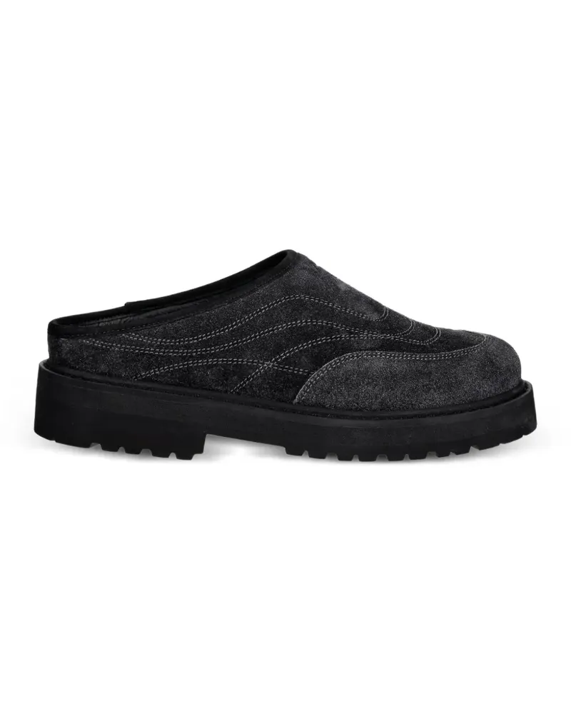 Diemme contrast-stitch slip-on mules - Grau Grau