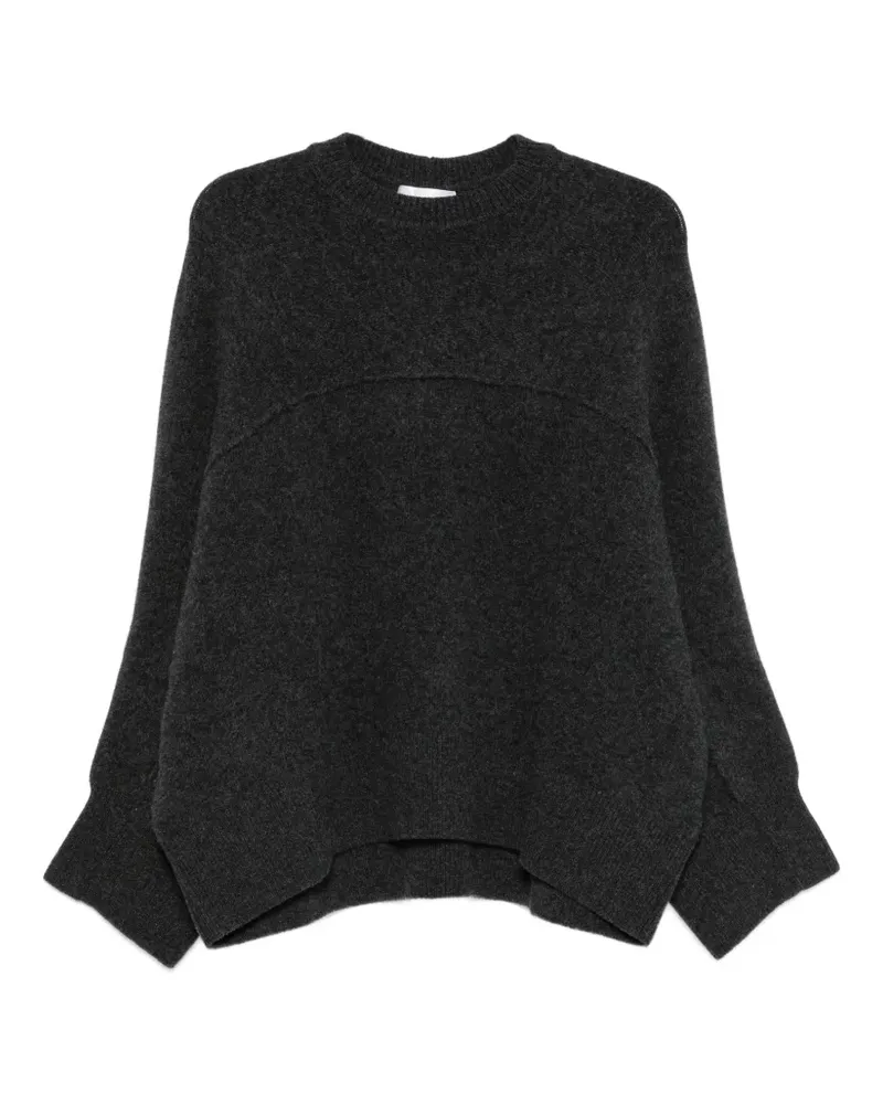 christian wijnants Rundhals-Pullover mit Ziernaht - Grau Grau