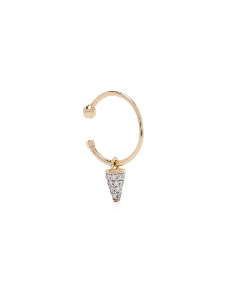 Rainbow K 14kt Peak Gelbgoldohrring mit Diamanten Gold