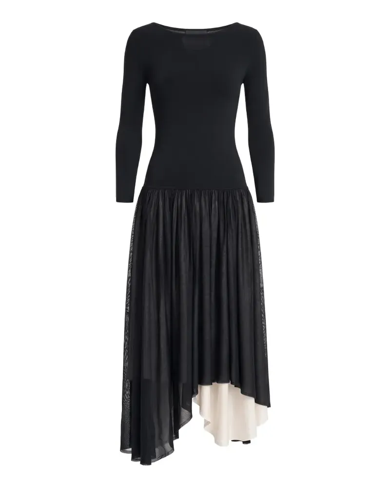 Maria Mcmanus Asymmetrisches Minikleid - Schwarz Schwarz