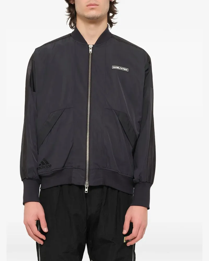 Daniel Patrick x Adidas logo-patch zip-up jacket - Schwarz Schwarz