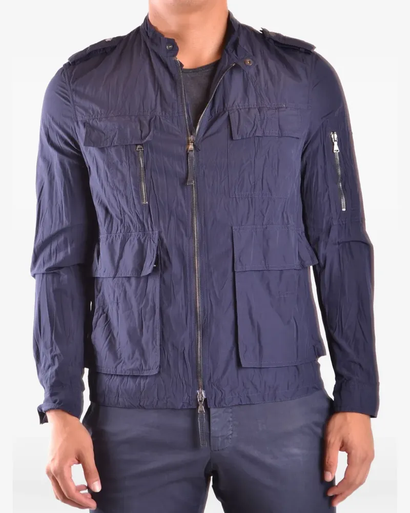 Neil Barrett Jacke mit mehreren Taschen - Blau Blau