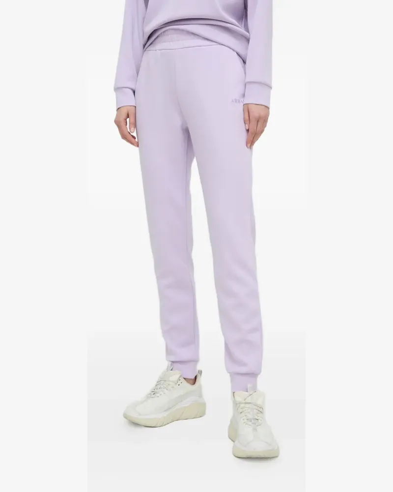 Armani Exchange Jogginghose mit Logo-Print - Violett Violett