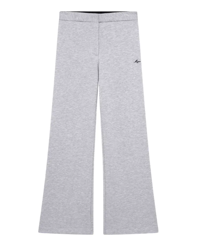MSGM Weite Jogginghose mit Logo-Stickerei - Grau Grau