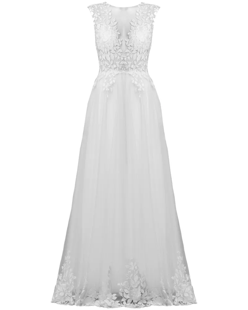 Tadashi Shoji Hastings Abendkleid - Weiß Weiß