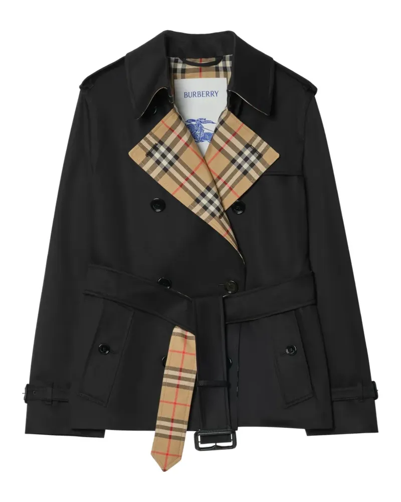 Burberry garbardine Lakefield trench jacket - Schwarz Schwarz