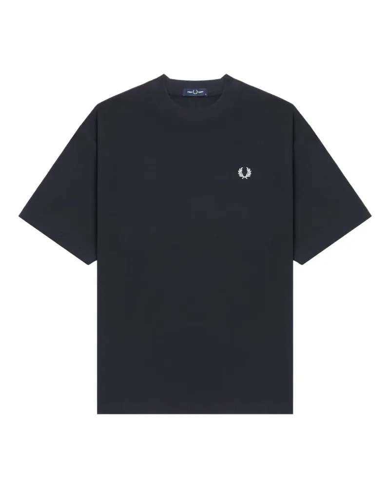 Fred Perry T-Shirt mit Logo-Print - Blau Blau