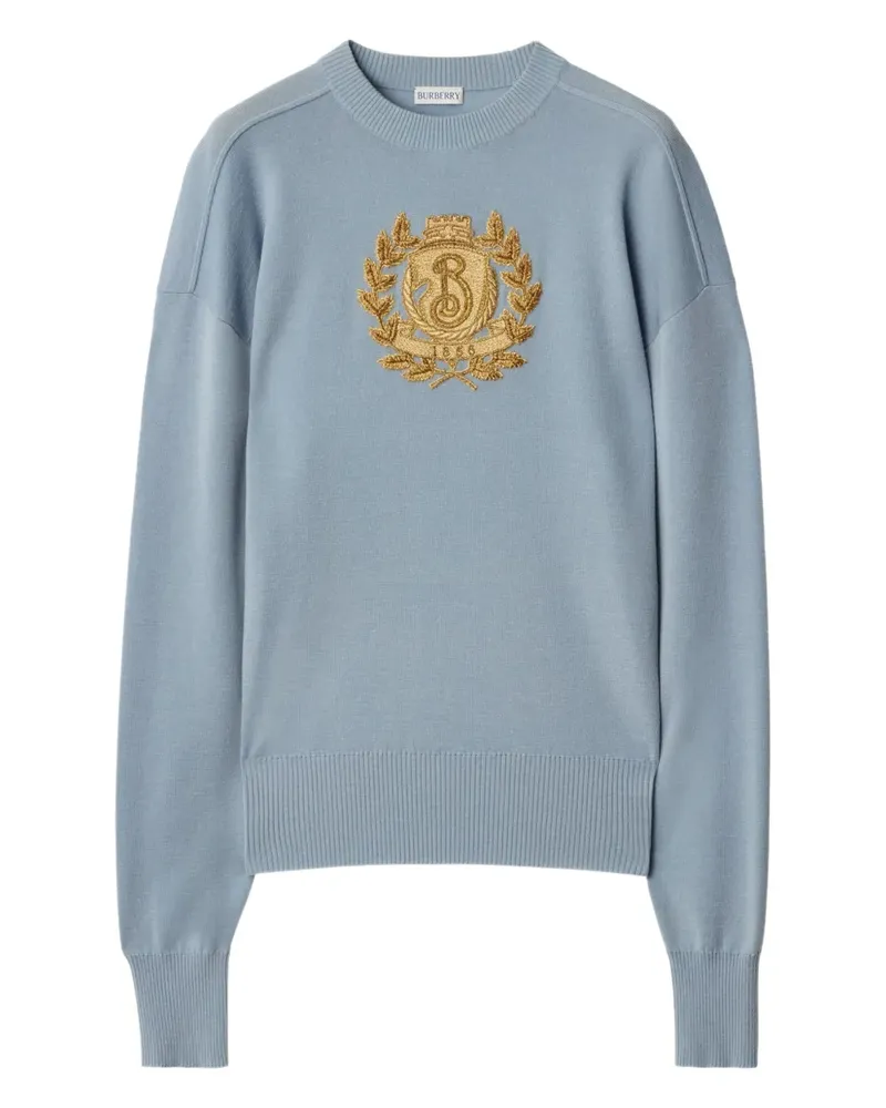 Burberry B Crest Pullover - Blau Blau
