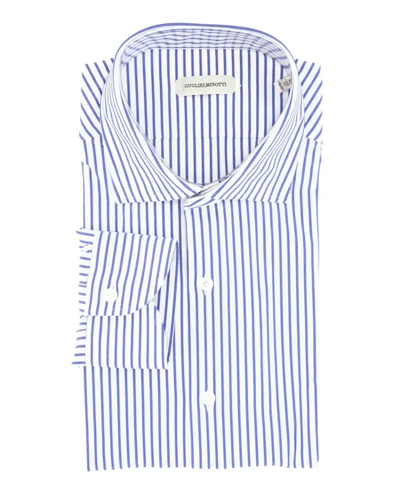 GUGLIELMINOTTI striped button shirt - Weiß Weiß