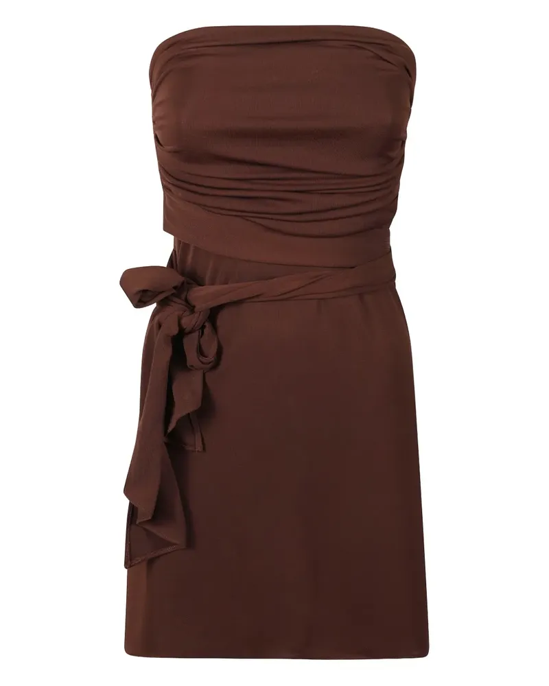 The New Arrivals Ilkyaz Ozel Gerafftes Oberteil - Braun Braun