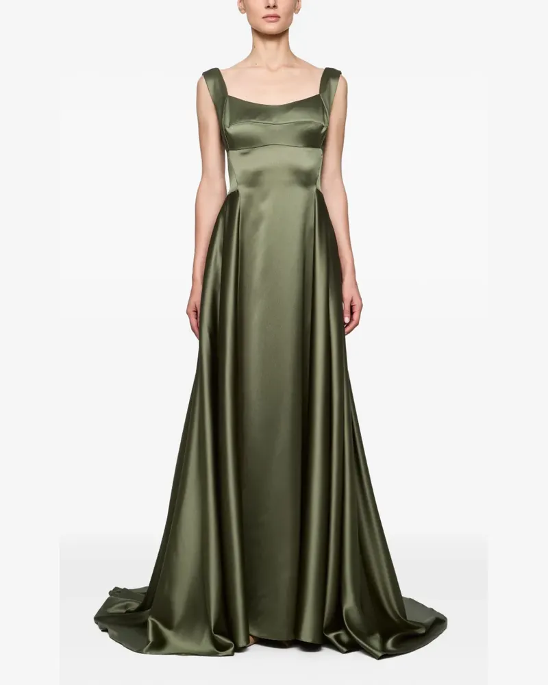 ATU Body Couture Satinrobe mit V-Rückenausschnitt - Grün Grün