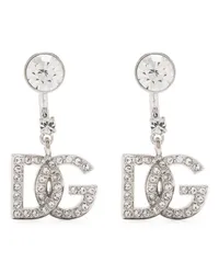 Dolce & Gabbana Ohrringe mit Logo Silber