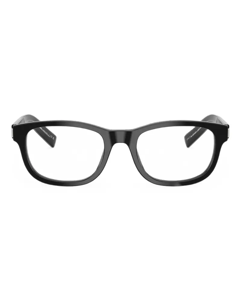 Prada Brille mit eckigem Gestell - Schwarz Schwarz
