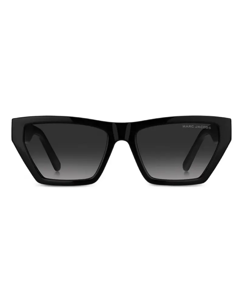 Marc Jacobs Geometrische Sonnenbrille - Schwarz Schwarz