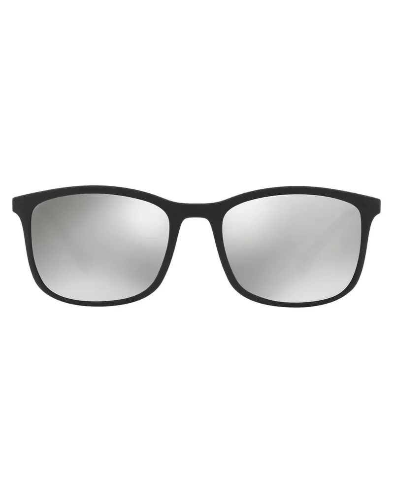 Prada Eckige Sonnenbrille - Schwarz Schwarz
