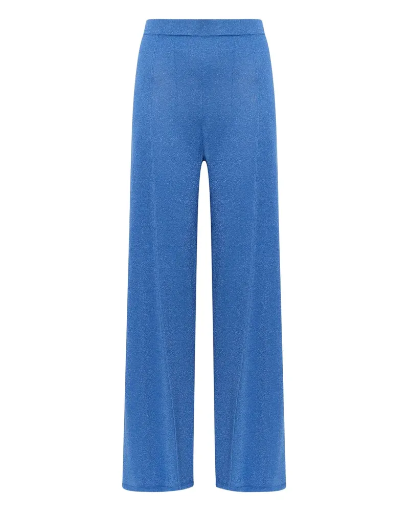 Maliparmi Hose mit Lurex-Effekt - Blau Blau