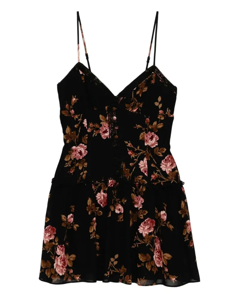 Reformation Citrus Kleid - Schwarz Schwarz