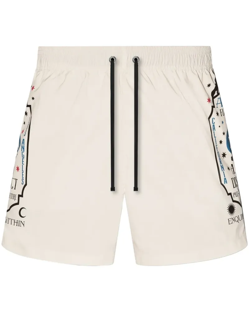 Amiri Badeshorts mit Fortune-Print - Gelb Gelb