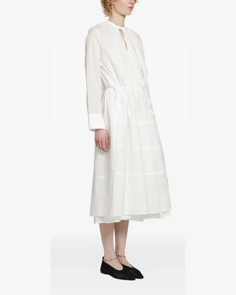 Jil Sander tiered midi dress - Weiß Weiß