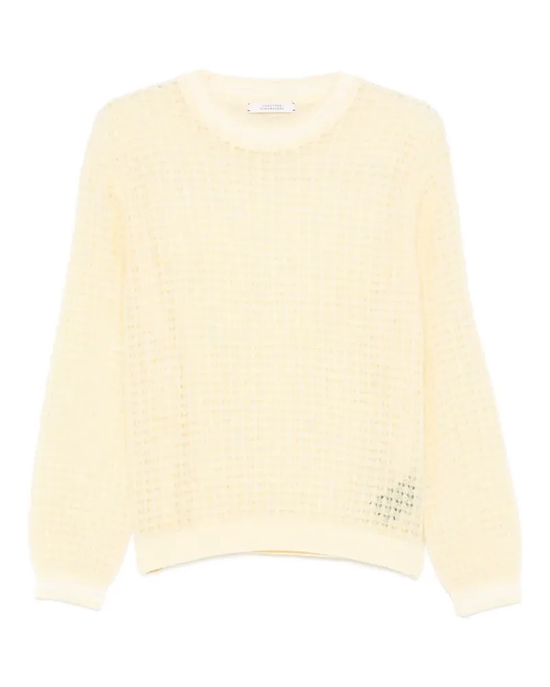Dorothee Schumacher Pullover mit Lochstrickmuster - Gelb Gelb