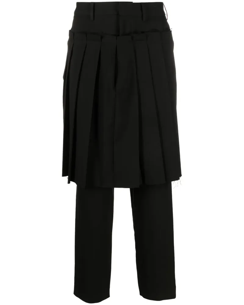 Undercover Hose mit Faltenrock - Schwarz Schwarz