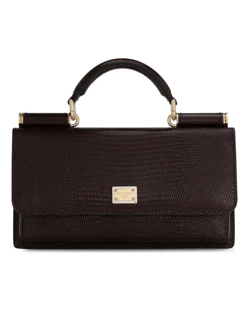 Dolce & Gabbana Mini Sicily Tasche - Schwarz Schwarz