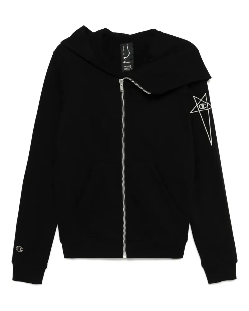 Rick Owens Mountain Hoodie - Schwarz Schwarz