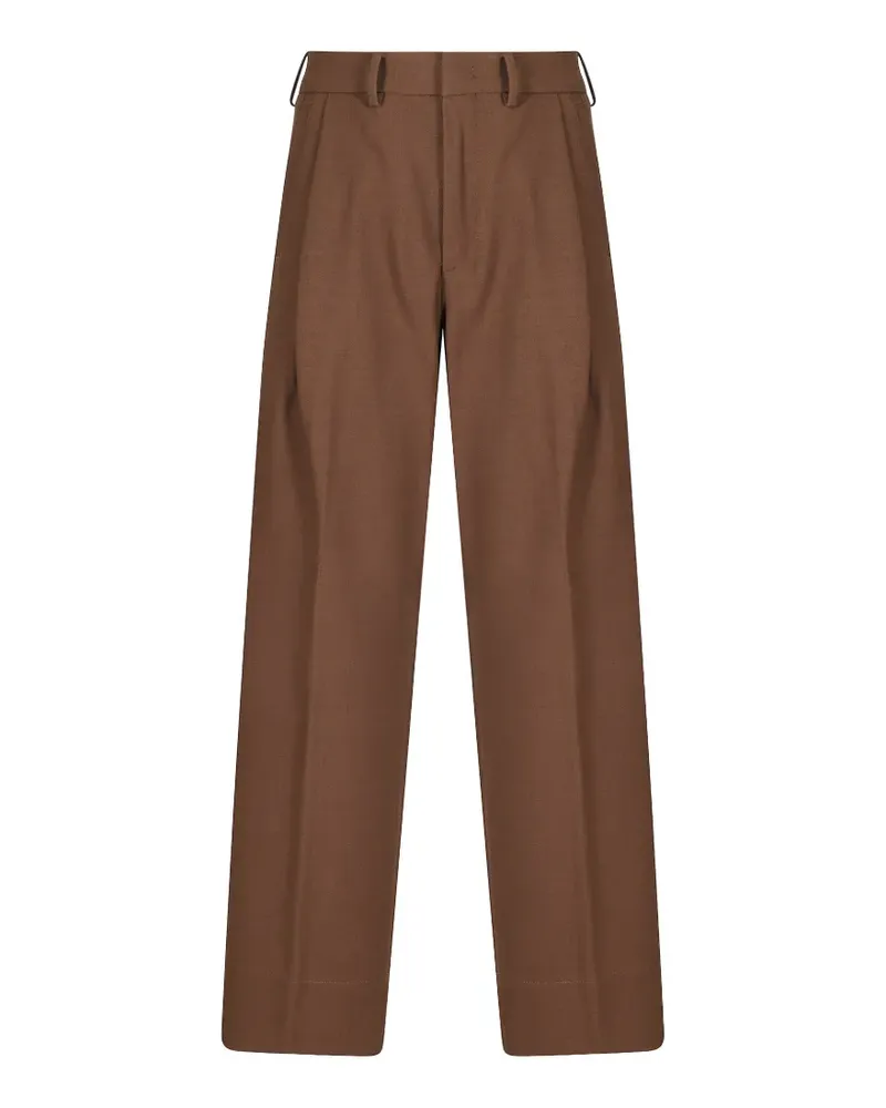 Seventy pleated straight-leg trousers - Braun Braun