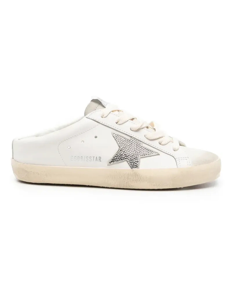 Golden Goose Super-Star crystal-embellished sneakers - Nude Nude
