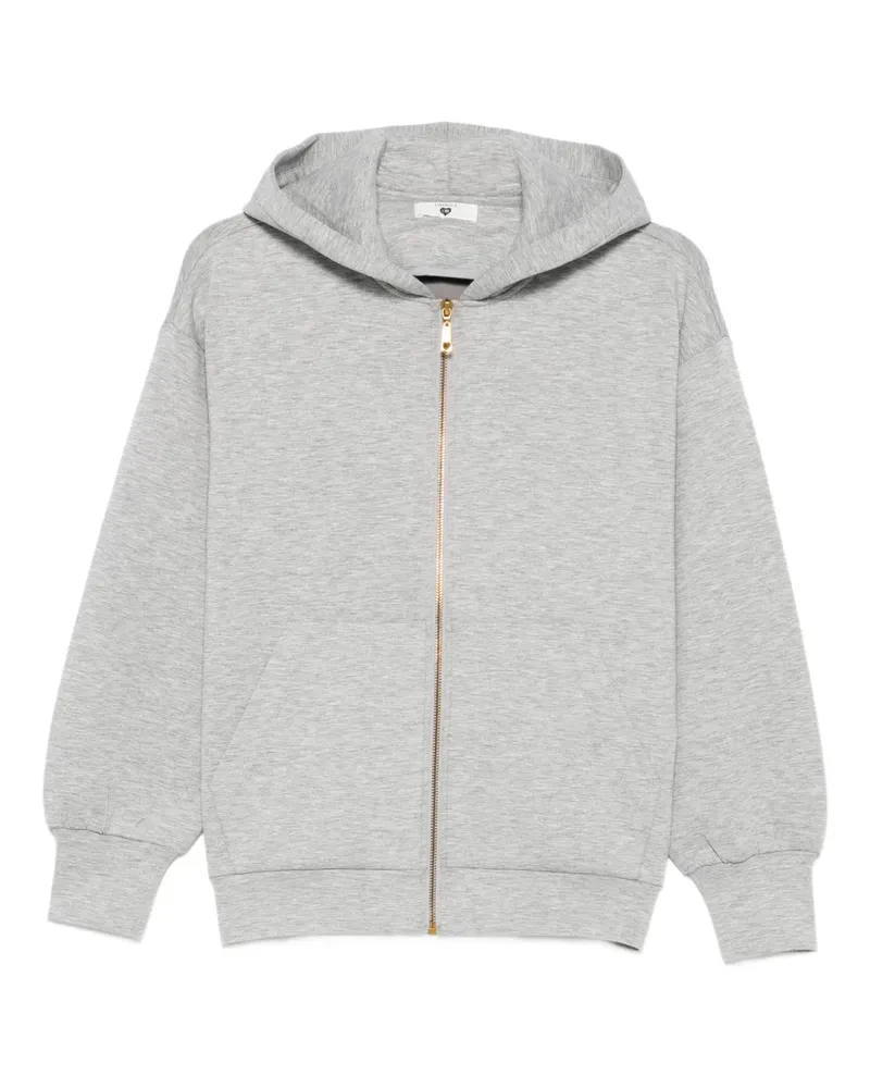 Twin-Set Kapuzenjacke mit Reißverschluss - Grau Grau