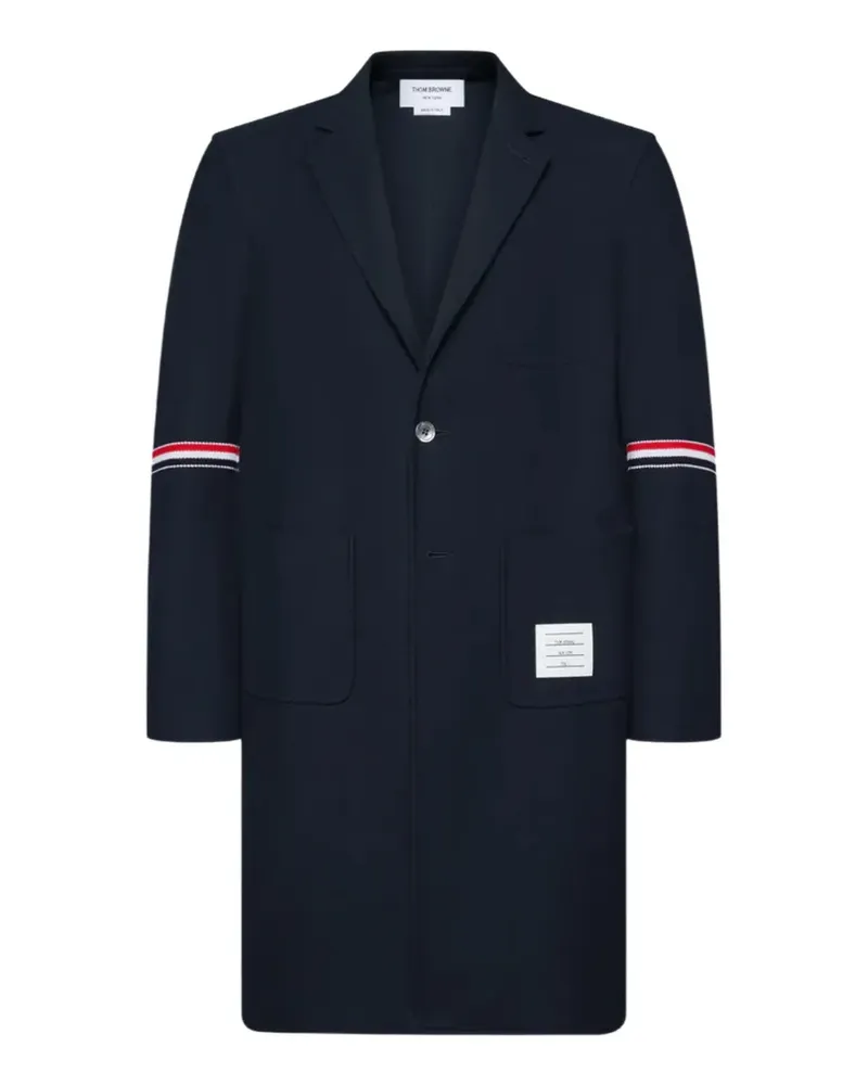 Thom Browne single-button coat - Blau Blau