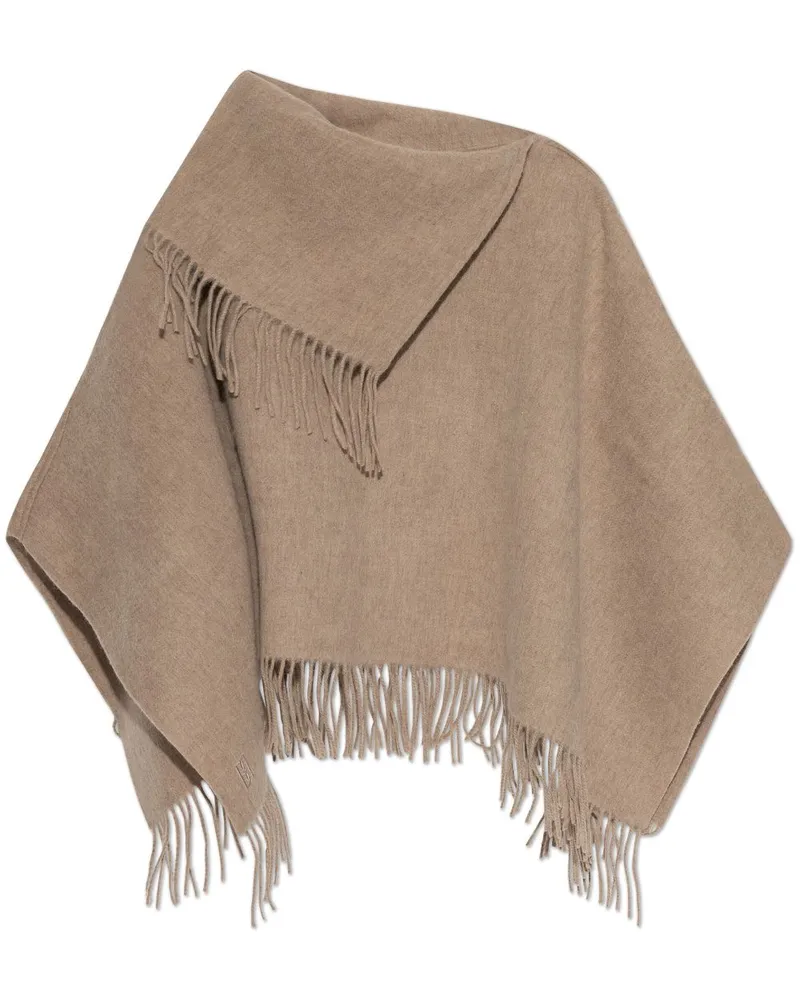 By Malene Birger Poncho aus Wolle - Nude Nude
