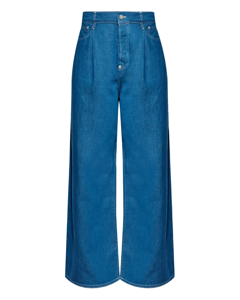 Kenzo Jeans mit Faltendetail - Blau Blau