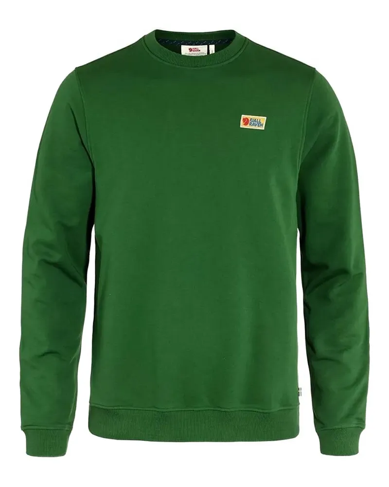 Fjäll Räven Sweatshirt mit Logo-Patch - Grün Grün
