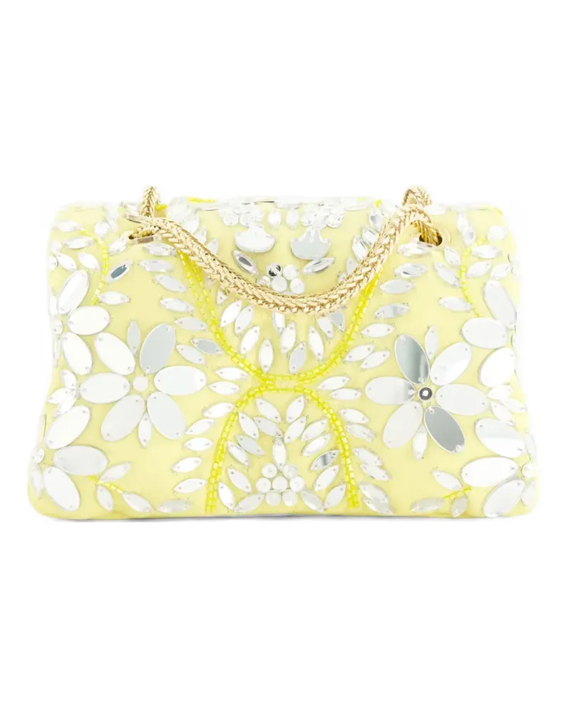 Giambattista Valli Mini Airbag Umhängetasche mit Verzierung - Gelb Gelb