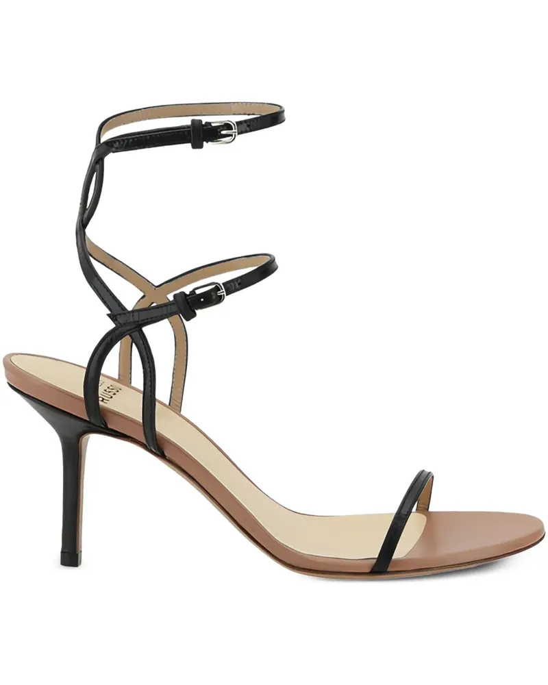 Francesco Russo Sandalen 80mm - Schwarz Schwarz