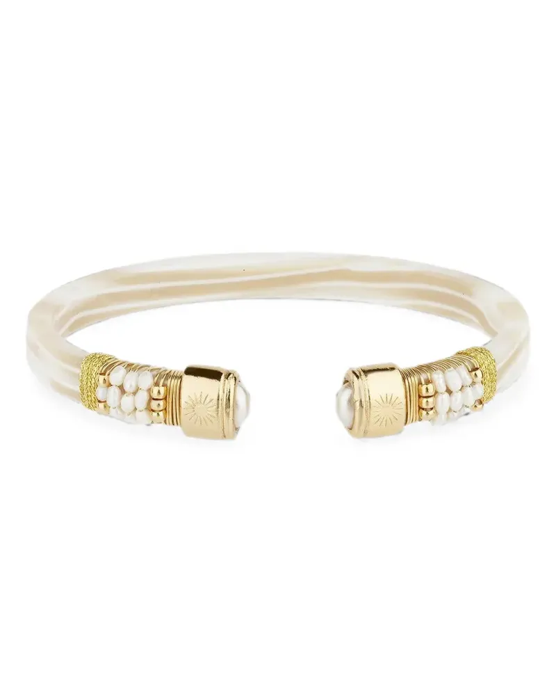 Gas Bijoux Sarina pearl-embellished bracelet - Gold Gold