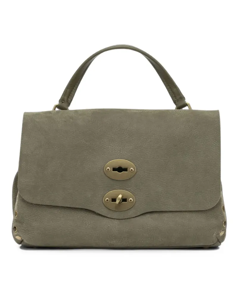 Zanellato Mittelgroße Postina Tote Bag mit Nieten - Grün Grün