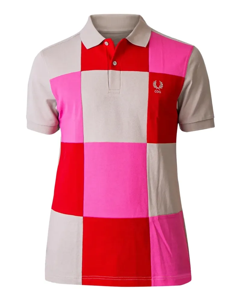 Comme des Garçons x Fred Perry Poloshirt mit Logo-Stickerei - Nude Nude