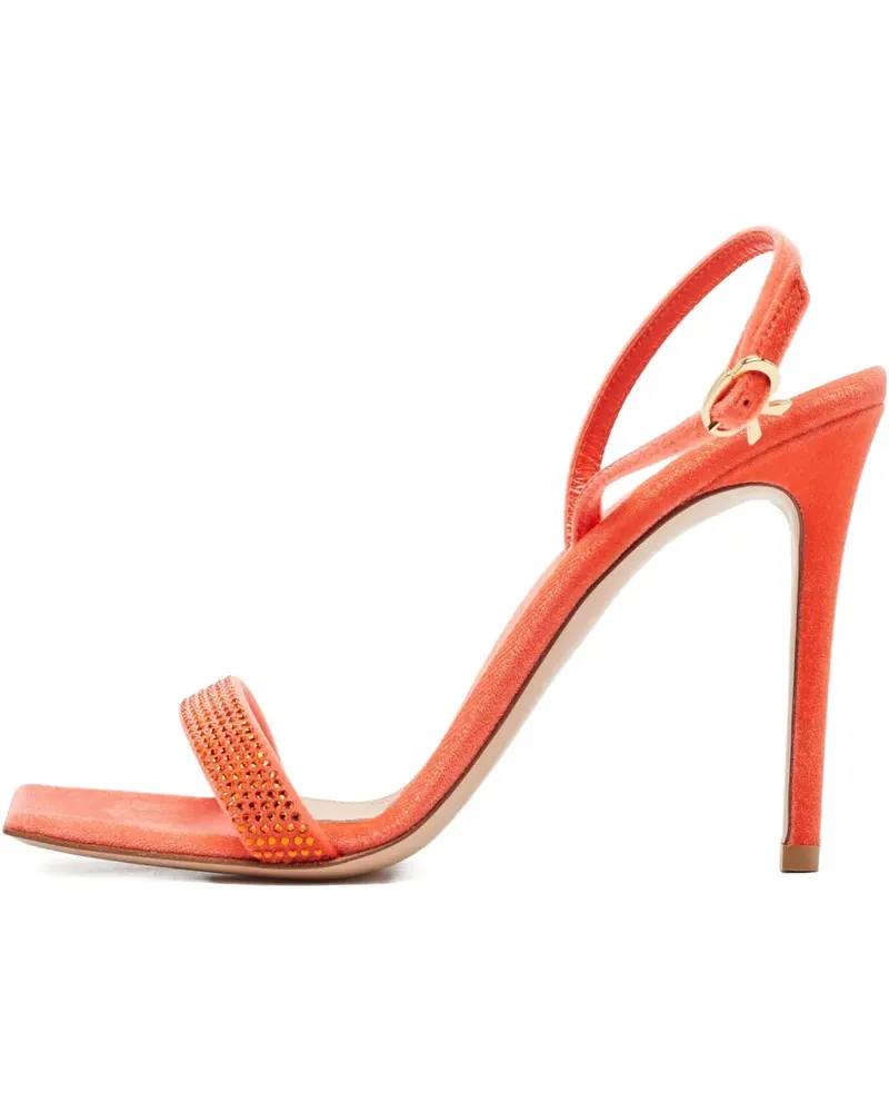 Gianvito Rossi Sandalen aus Leder 105mm - Rot Rot