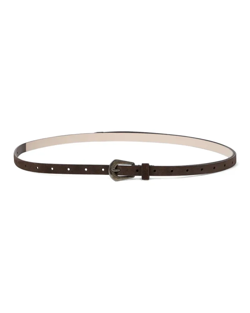 Brunello Cucinelli Gürtel aus Wildleder - Braun Braun