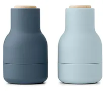 Bottle Grinder Salz- und Pfeffermühle aus Keramik (2er-Set) - Blau