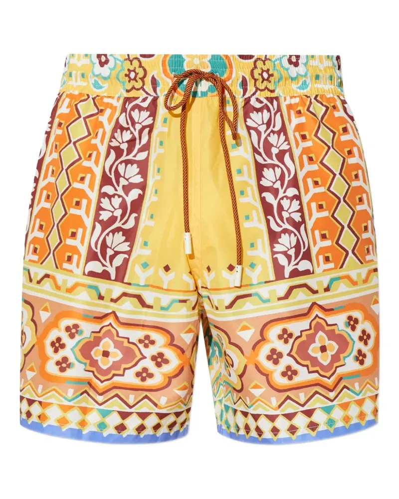 Etro Badeshorts mit Print - Gelb Gelb