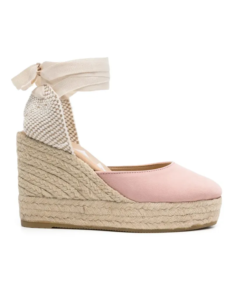 Manebí tie-fastening wedge espadrilles - Rosa Rosa