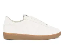 Retro Sneakers mit Logo - Nude