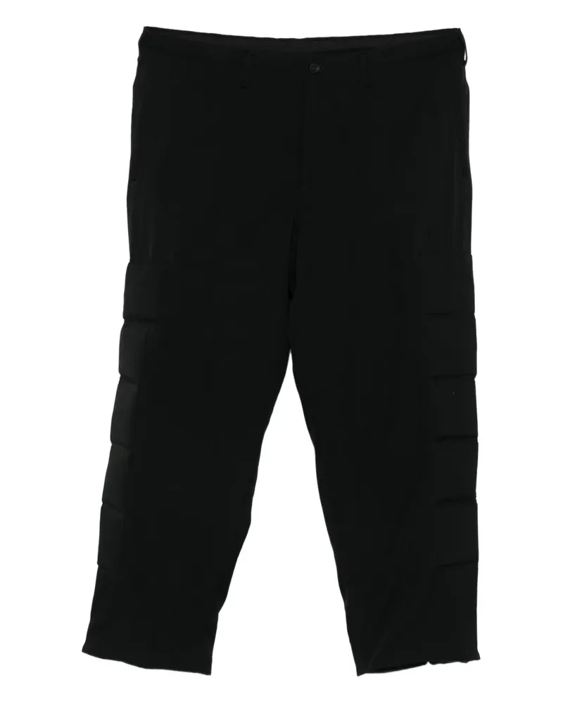 Yohji Yamamoto Hose mit aufgesetzter Tasche - Schwarz Schwarz